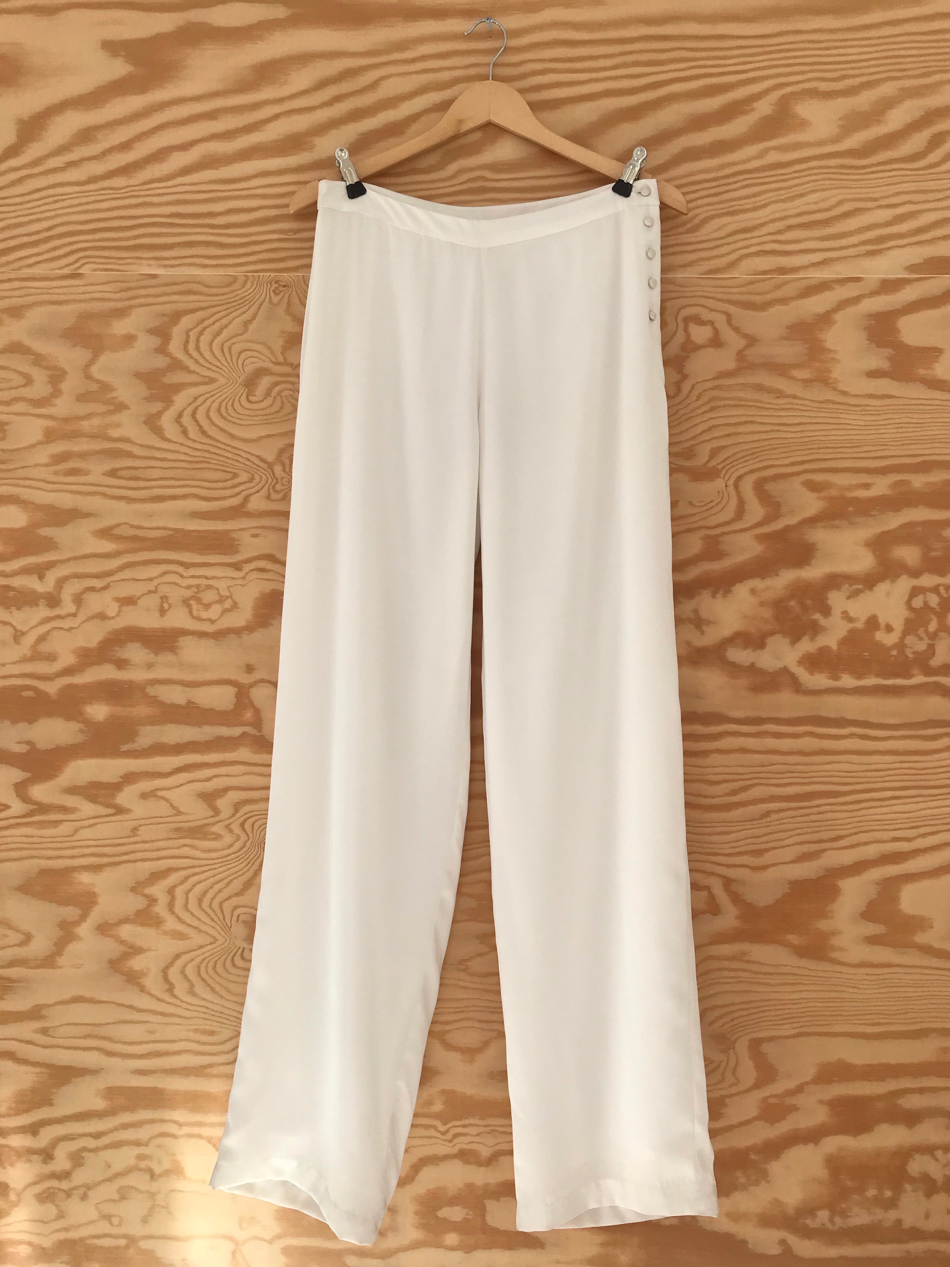 Pantalon fluide mariée