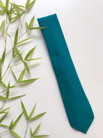Cravate couleur canard/bleu-vert