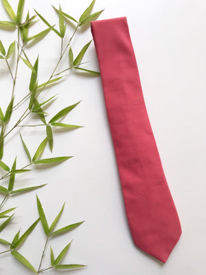 Cravate couleur framboise/rose