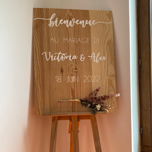 Panneau de bienvenue Mariage