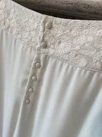 Jupe longue Alix broderie ivoire